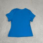 SKIMS  Cotton Jersey T-shirt Women XL Blue Fitted Short Sleeve Crewneck Photo 4