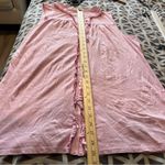 Garnet Hill  Cotton Button Front Sleeveless‎ Pink Ruffle Trim Blouse Size XL Photo 8