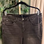 OAT New York High Rise Skinny NWT Size 16W Color Black Photo 2