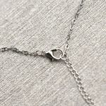 🐈‍⬛ Purple amethyst colored Cat pendant necklace silver stone animal lover gift Photo 4