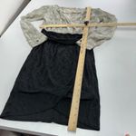 Rebecca Minkoff Dress Womens Small Black White Animal Print Surplice Photo 4