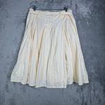 EXPRESS Skirt Pleated Mini Womens 10 Yellow Y2K Preppy Schoolgirl Light Academia Photo 2