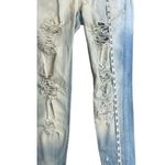 Mango Light Wash Distressed Jeans Women’s Size 4 Straight Leg Ripped Denim Photo 3