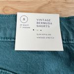 Universal Threads Universal Thread Women's Teal Green Bermuda Jean Shorts - Size 8 - NWT Photo 1