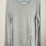 Athleta Gray Nirvana Twist Front Sweatshirt (Size Medium) Photo 0