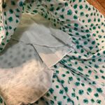 Rebecca Taylor  Size 8 Emerald‎ Daisy Dress Wrap Ruffle 3/4 Puff Sleeve Floral Photo 8