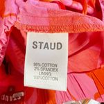 STAUD  Georgia Floral Cotton Open Back Halter Style Romper Size US 10 Photo 4