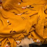 Free People Gold Wrap Midi Skirt with Ruffles Photo 6