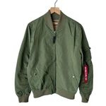 Alpha Industries MA 1 Bomber Flight Military Style Jacket Large Photo 0