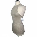 Joie NEW  Beige Linen Blend Cam Knit Halter Neck Lightweight Tank Top Womens L Photo 3
