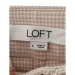Ann Taylor LOFT Pink & White Check Print Cropped Pants Women's Size 6 Photo 5