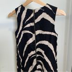 Loft Ann Taylor  Black Tan Animal Print Shift Dress Petite Size 00 Photo 7