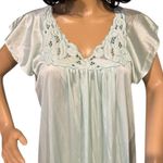 American Vintage Kayser Green flutter sleeves Long Nightgown size medium Photo 2