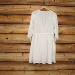ATM ANTHONY THOMAS MELILLO Off White Crinkle Cotton Dress White Photo 5