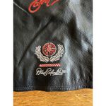 Vintage NASCAR Dale Earnhardt Women's Black 100% Leather Tank Top 2XL Black Size undefined Photo 3