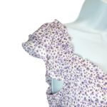 Lush Clothing Lush Women's Smocked Cap Sleeve Top size M Photo 4