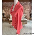 Pomelo Coral Knit Hi Low Moto Jacket XS Orange Photo 5