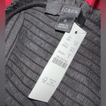 J.Crew  Black Squareneck Smocked Satin Crop Top size Small NWT Photo 3