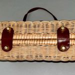 None HOST PICK - Vintage Wicker & Leather Purse Bag Photo 7