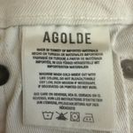 AGOLDE Toni Mid Rise Straight Leg Denim Jeans Women's 25 Radiate White Stretch Photo 11