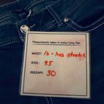 Maurice's  Embellished Bootcut Jeans Rhinestone Pockets Denim Blue Size 12 Photo 3