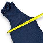 We The Free Blue Navy Ribbed Turtleneck Tank - Medium Photo 3
