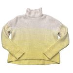 Duffy Sweater Womens Medium Yellow Ombré Boxy Cashmere Wool High Neck Jumper Photo 0
