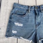 Chelsea and Violet Women’s Distressed High Rise Raw Hem Denim Shorts Size 27 Photo 1