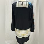 Clover Canyon  Floral Text Print Shift V-Neck  Long Sleeve Tunic Dress Photo 4