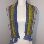 Homemade Knit Scarf Blue Photo 1