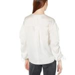 ALLSAINTS  Women's Preslie Silk Blouse in Chalk White Size 6 Photo 2