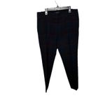Ann Taylor  Petite Multicolor Navy Maroon Plaid Casual Dress Pants Womens  Sz 10P Photo 4