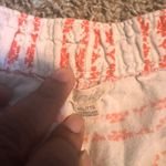 Aerie  White & Coral Striped Shorts XXLTG Extra‎ Extra Large Lounge Casual Photo 1