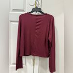 Arizona Jeans Arizona Jean Company Women's Deep Red Long Sleeve Tee Size XXL Photo 2