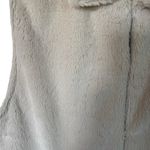 CEJON IVORY FAUX FUR VEST With POCKETS Size M Photo 2