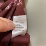 ASTR  The Label Maroon Floral Wrap Front Mini Dress Womens XS Fall Boho Ruched Photo 7