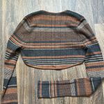 L'Agence  Andy Metallic Thread Stripe Shrug Photo 7