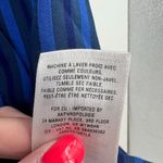 Anthropologie  HD in Paris Cerulean Blue Striped Shift Dress pockets size 00 Photo 6