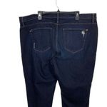 James Jeans  Dark Wash Distressed Denim Cropped Jeans Plus Size 20 Made In USA Photo 3