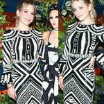 Alice + Olivia NWT Jae Sequin Fitted Cocktail Gown Dress Size 4 Black White Photo 3