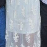 Altar'd State Beautiful White Lace Maxi Dress Photo 0