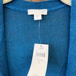 J.Jill Floral Linen Top and Oceanside Blue Linen Cardigan NWT Size Large Photo 8