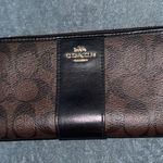 Coach  Black and Brown Signature Wallet Photo 0