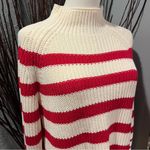 Style & Co 🍒 100% COTTON CREAM AND RED STRIPED SWEATER SIZE X-LARGE🍒 Photo 2