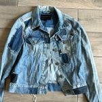 All saints denim patchwork jacket Photo 1