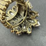 Vintage Boho Floral Shaped Gemstone Stretch Band Ring Jewelry Silver Photo 6