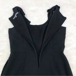 Julia Jordan  Black Sleeveless Wide Leg‎ Scoop Neck Jumpsuit Bow Shoulder Size 6 Photo 9