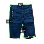 J Brand Natasha Short Fearful Wash Sky High Waist Black Stocking Women’s Size 25 Photo 9