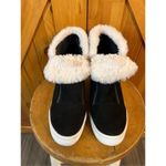 JoliMall  Womens Size 9 Slip On Zipper Platform Wedge Faux Fur Trim Ankle Booties Photo 1