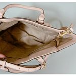 Michael Kors Light Pink Mauve Leather Gold Studded Designer Satchel Bag Handbag Purse Pocketbook 🎀 Photo 6